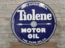 Plaque émaillée TIOLENE, Ø