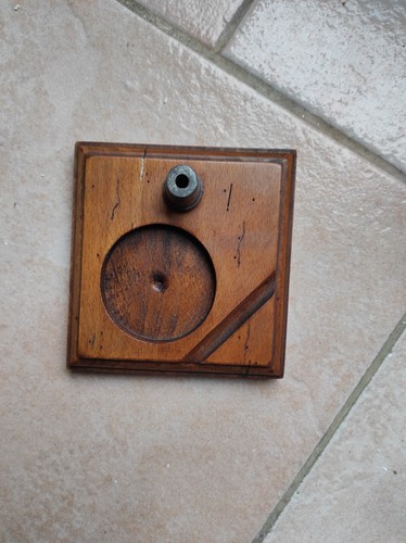 Socle bois ancien - ancien, encrier