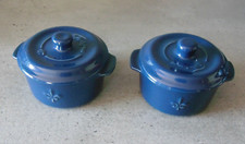 2 mini cocotte en céramique Fontignac diamètre 10 cms