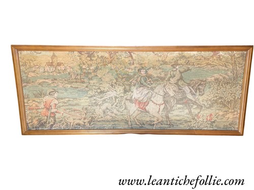 Tapisserie époque chasse - d'époque,