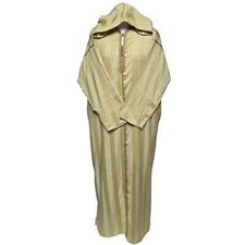 Djellaba Beige À Capuche En