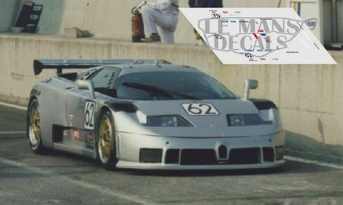 Décal bugatti eb110 mans - décal,