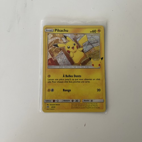 Carte pokemon pikachu mcdo - carte,