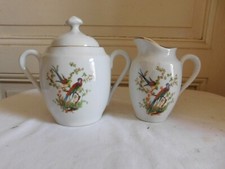 Crémier sucrier en porcelaine