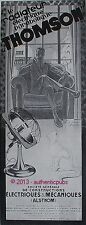 PUBLICITE THOMSON RADIATEUR ELECTRIQUE PARABOLIQUE CHAT DE 1929 FRENCH AD PUB