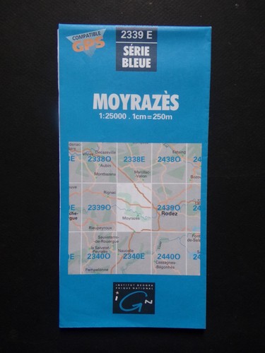 Carte ign série bleue - carte, 2339