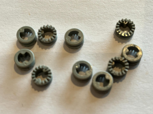 Lego light gray - 10, technic