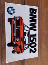 autocollant vintage original automobile  BMW 1502 9,5 cm / 15 cm