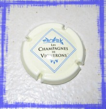 Capsule de Champagne Les Champagnes de Vignerons  beige et bleue