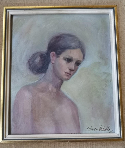 Tableau ancien huile portrait - ancien,