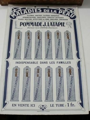Carton publicitaire pommade - publicitaire,