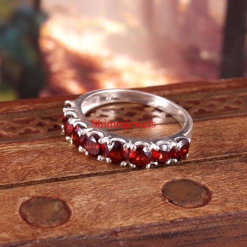 Naturel gemme grenat avec - grenat, 18k