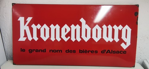 Plaque émaillée bière