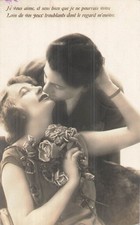 CP NOIR BLANC JE VOUS AIME 