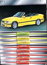 a)Lot de 8 Fiches Technique de classeur Atlas: AC Cobra/ Isdera/ BMW M 3 Cabri