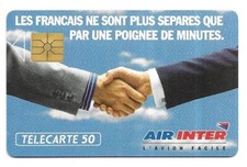 RARE / CARTE TELEPHONIQUE - AIR INTER FRANCE AVION VOL PLANE FLY / PHONECARD