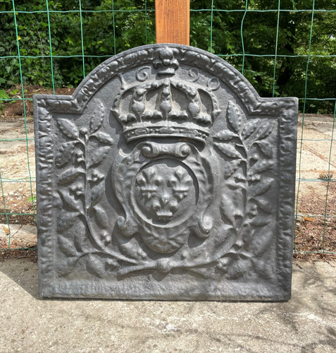 Plaque cheminée fonte - plaque,