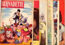 Lot 7 revues Bernadette BD Calvo Moustache et Trottinette 1960 Etat très correct