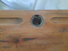 Pupitre d'écolier ancien en bois 2 places