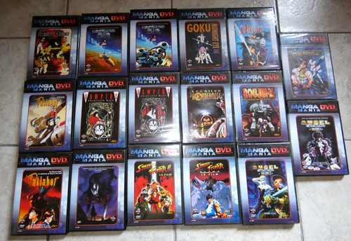 Lot dvd manga mania - 17,