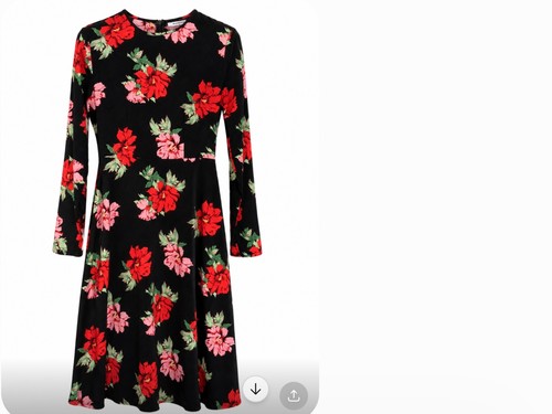 Robe glamouros fleuris - xs,