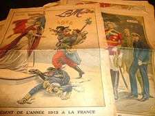 LA MODE - Journal patriotique - Guerre de 1914/1918  - Lot de 15 numéros - RARE