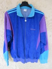 Veste ADIDAS TERMINATOR vintage bleu tracktop giacca jacket années 80 90 174 M