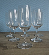 6 verres a vin en cristal de