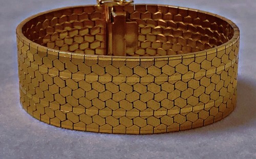 Vtg gourmette bracelet plaqué - vtg,