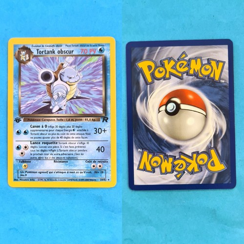 Carte pokémon tortank obscur - carte,