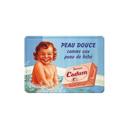Plaque metal tole savon - -,