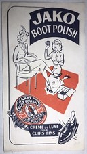 Ancien Buvard Jako Boot Polish N47