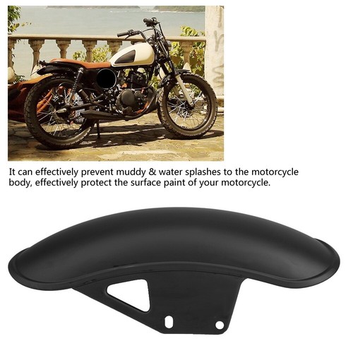 Garde boue avant moto - (noir),