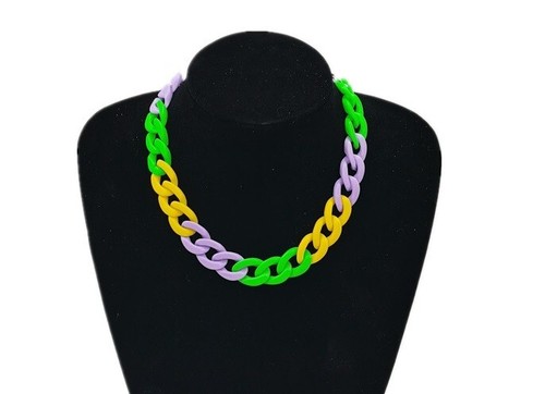 Collier chaîne arc - chaîne, arc-en-ciel