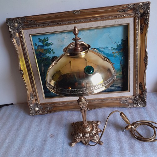 Pied lampe bronze et - lampe,