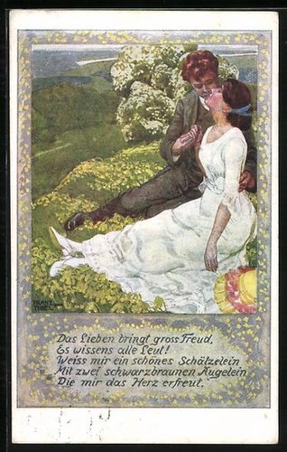 Carte postale artiste franz - d'artiste,