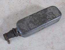 Antique Army Oiler Oil Squirt Can metal vintage old France french military #510