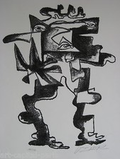 ZADKINE OSSIP LITHOGRAPHIE SIGNÉE CRAYON NUM/235 HANDSIGNED NUMB/235 LITHOGRAPH