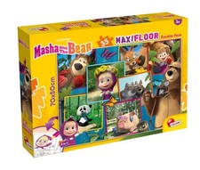LISCIANI - MASHA & MICHKA - Puzzle MaxiFloor 2 en 1 - 35 pièces - Pour Enfant...