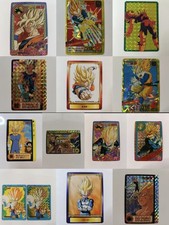 Lot TAÏWAN HK carte prism non Officiel dragon ball No carddass sticker art co