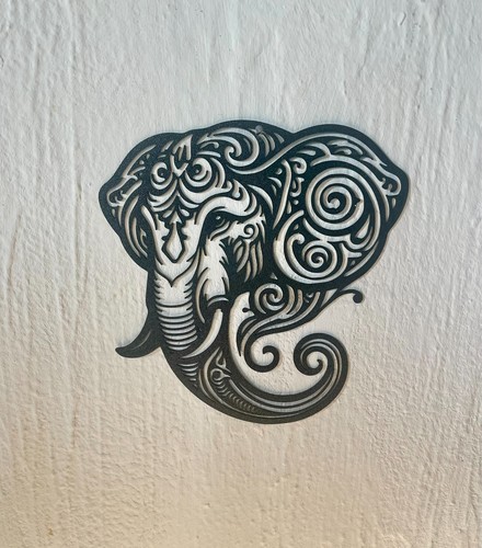 Décoration murale éléphant - murale,