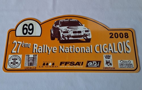 Plaque rallye nationale - rallye,