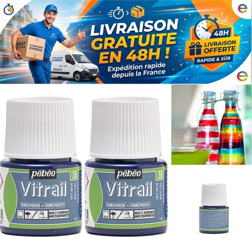 Pebeo vitrail bleu - ciel, ml