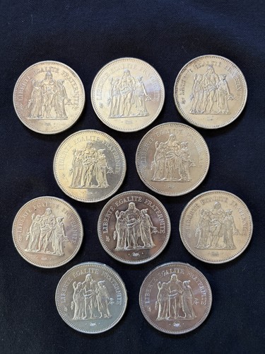 Belles pièces 50 francs - 10, de