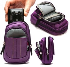 Navitech purple camera case - purple,