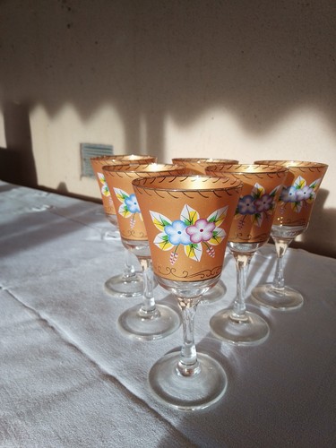 Lot verres vin murano - à,