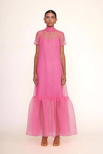Femmes organza robe maxi - organza,