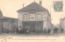 CPA 91 BALLANCOURT / ANCIENNE PORTE DE FERME / GRANDE RUE DE LA GARE / TABAC