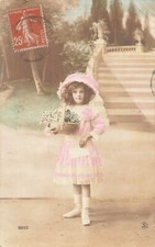 CP BONNE ANNEE PETITE FILLE