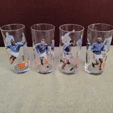 Série complète de 4 Verre Equipe de France McDonald's - ARC FFF EDF Zidane foot